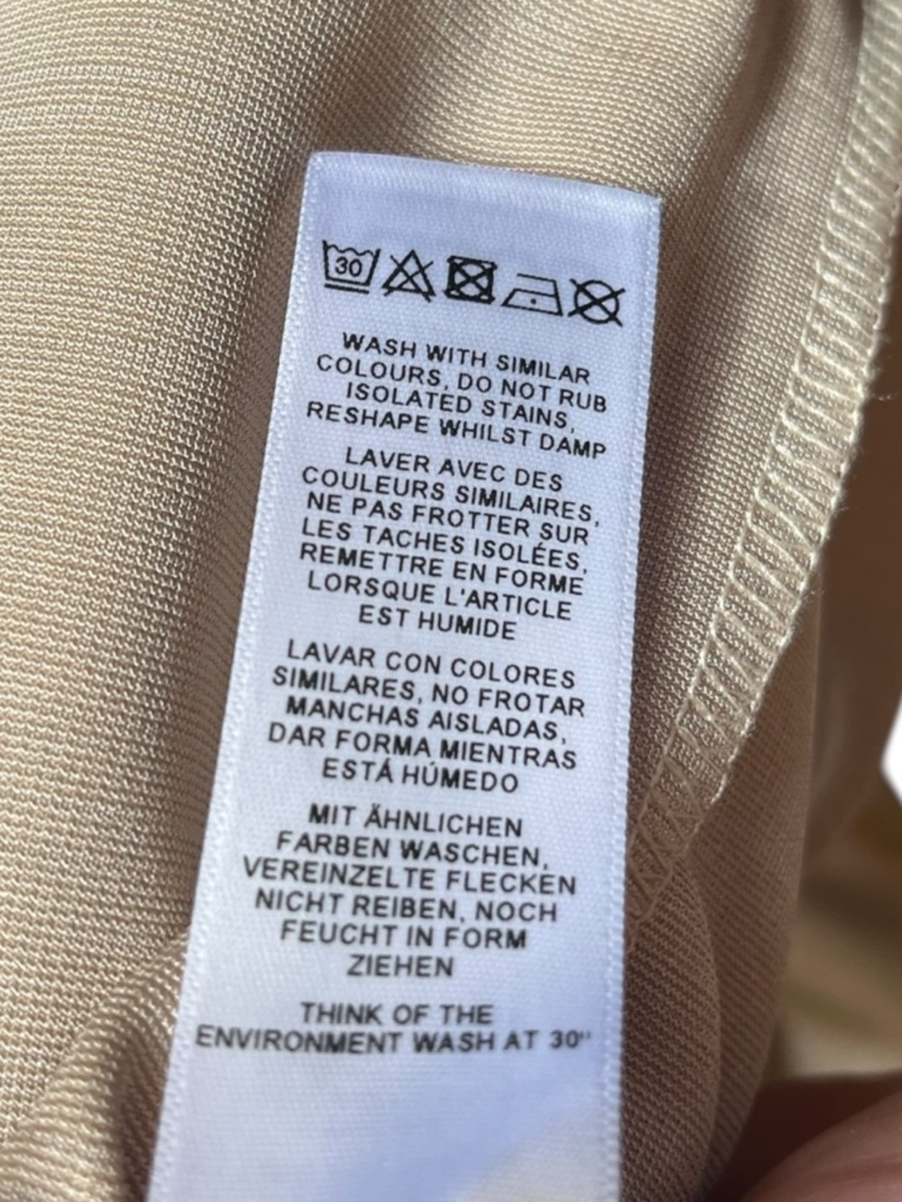 ASOS One Shoulder Bandage Midaxi Dress Beige Size US 2 NWT - Picture 14 of 14